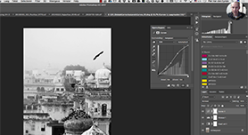 Zwart-wit in Photoshop: Niveaus en Curves aanpassingslagen