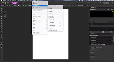 De interface van Affinity
