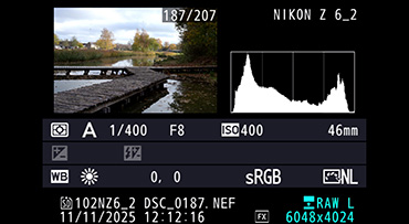 Foto-informatie weergeven