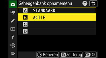 Geheugenbanken gebruiken