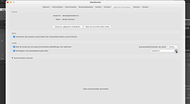 Voorkeuren in Lightroom Classic