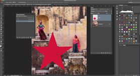 Elementen verplaatsen tussen Photoshop documenten