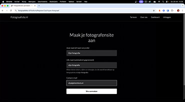Een website voor jou als fotograaf