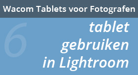 Tablet gebruiken in Lightroom